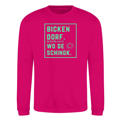 Wo de Sonn schingk - Bickendorf Druck - Basic Sweatshirt