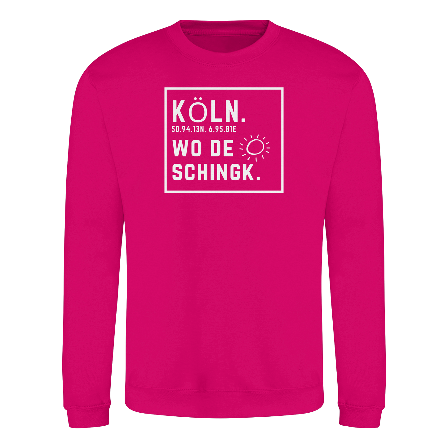 Wo de Sonn schingk - Köln Druck - Basic Sweatshirt