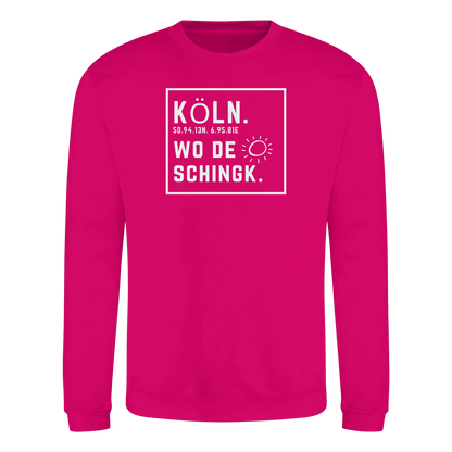 Wo de Sonn schingk - Köln Druck - Basic Sweatshirt