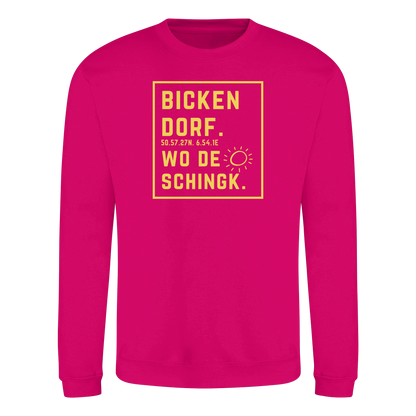 Wo de Sonn schingk - Bickendorf Druck - Basic Sweatshirt
