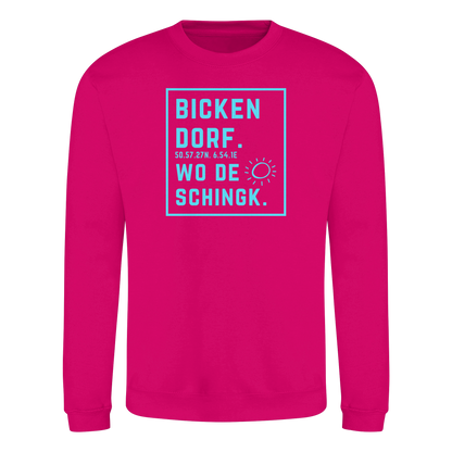 Wo de Sonn schingk - Bickendorf Druck - Basic Sweatshirt
