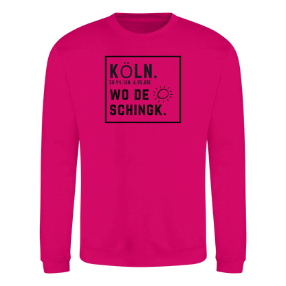 Wo de Sonn schingk - Köln Druck   - Basic Sweatshirt