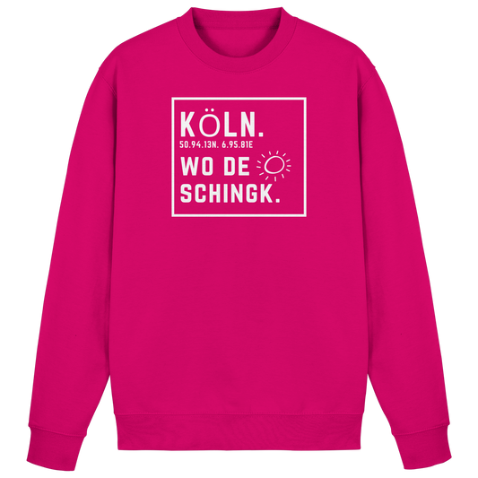 Wo de Sonn schingk - Köln Druck - Basic Sweatshirt