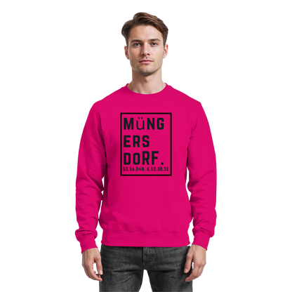Müngersdorf Koordinaten (großer Druck auf der Brust) - Basic Sweatshirt