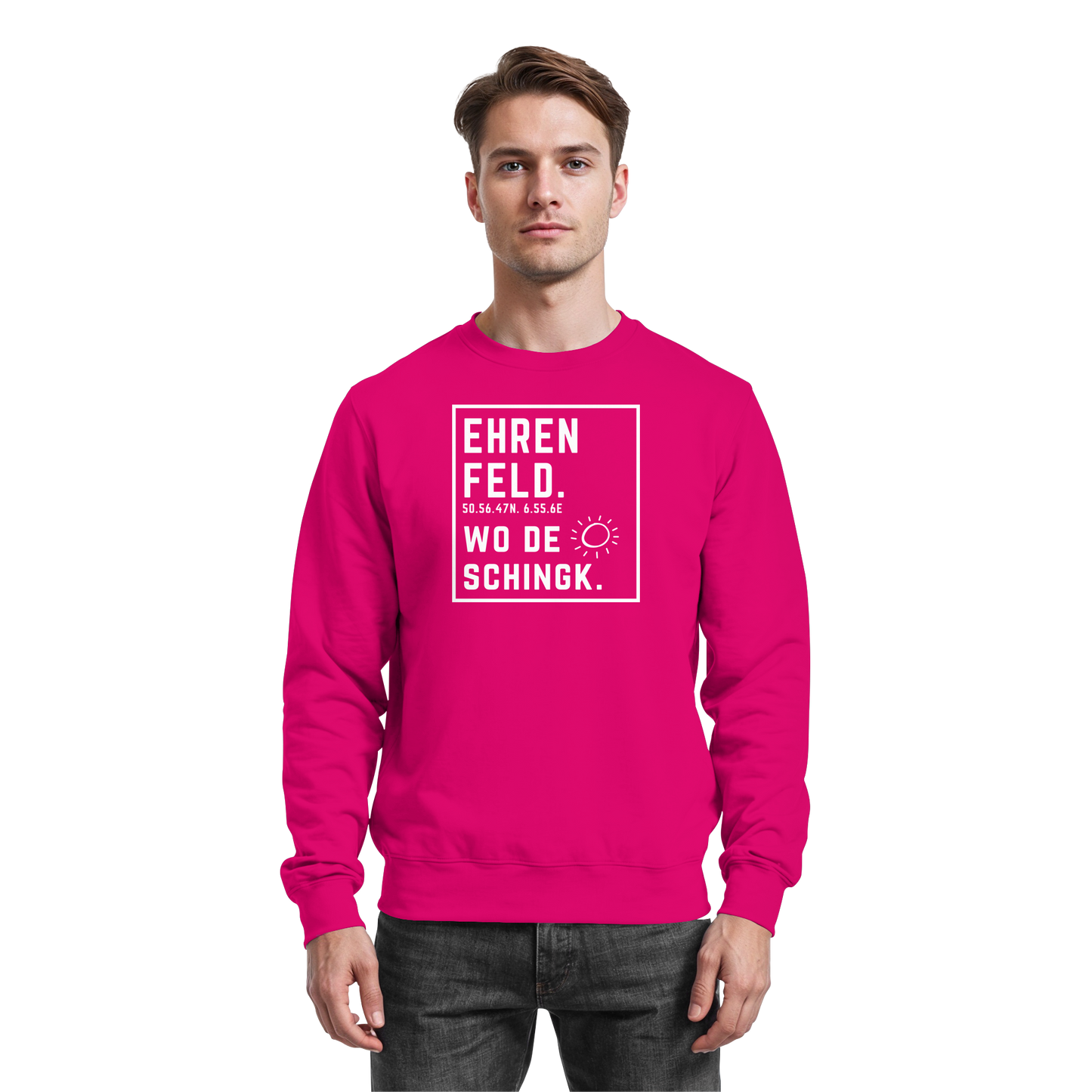 Wo de Sonn schingk - Ehrenfeld Druck - Basic Sweatshirt