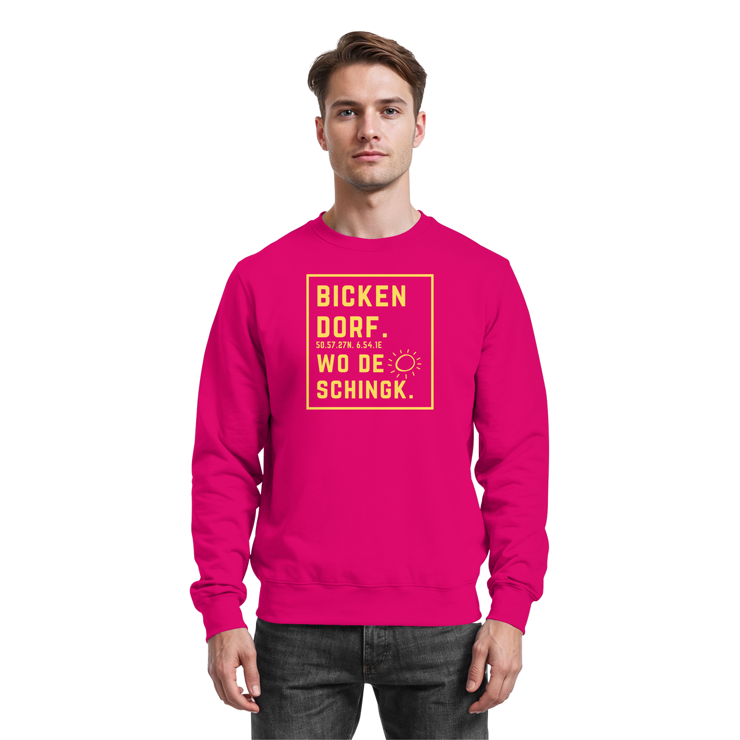 Wo de Sonn schingk - Bickendorf Druck - Basic Sweatshirt