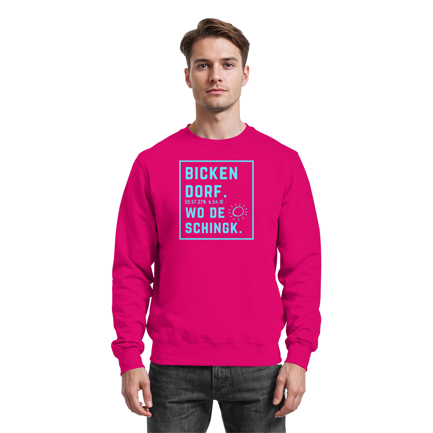 Wo de Sonn schingk - Bickendorf Druck - Basic Sweatshirt