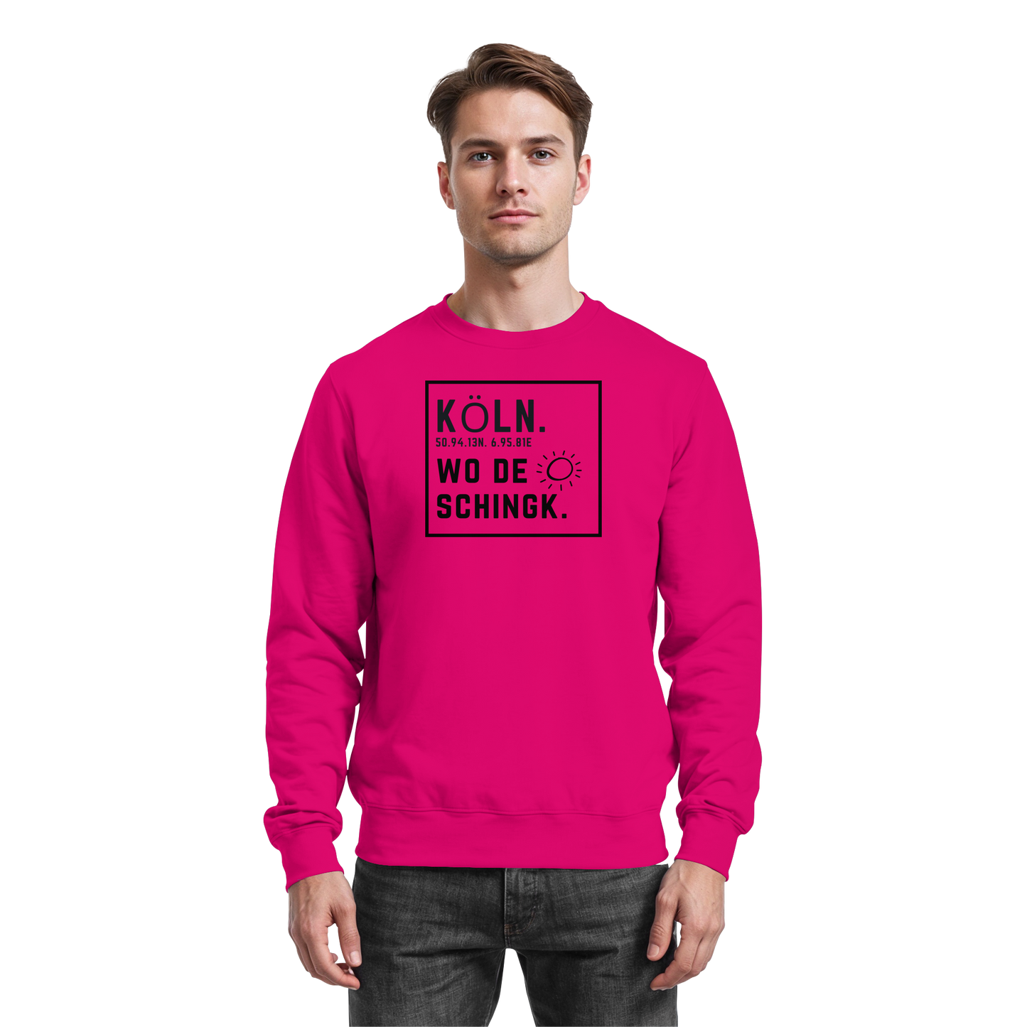 Wo de Sonn schingk - Köln Druck   - Basic Sweatshirt
