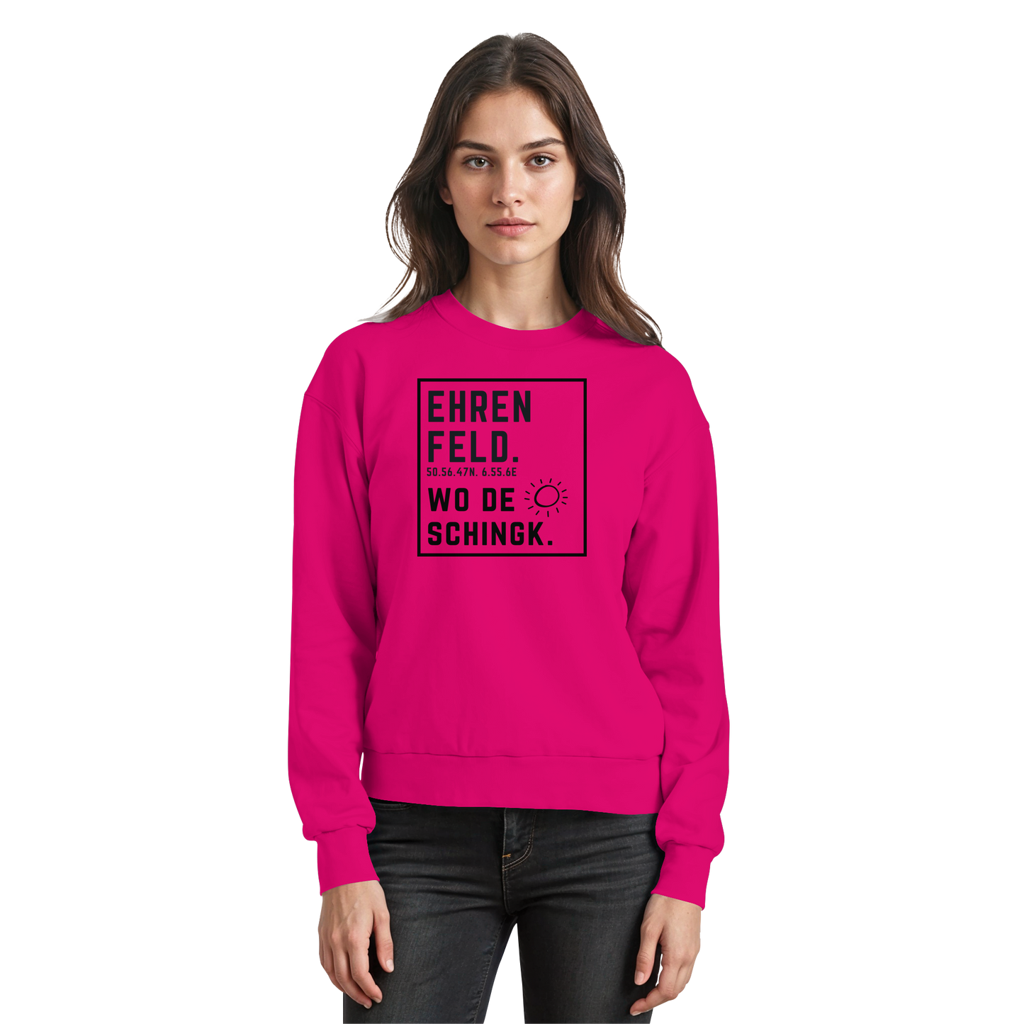Wo de Sonn schingk - Ehrenfeld Druck  - Basic Sweatshirt