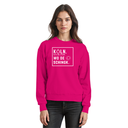 Wo de Sonn schingk - Köln Druck - Basic Sweatshirt