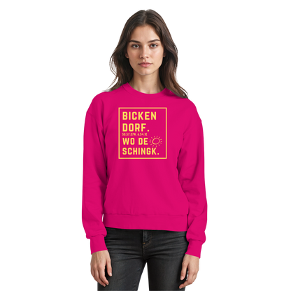 Wo de Sonn schingk - Bickendorf Druck - Basic Sweatshirt