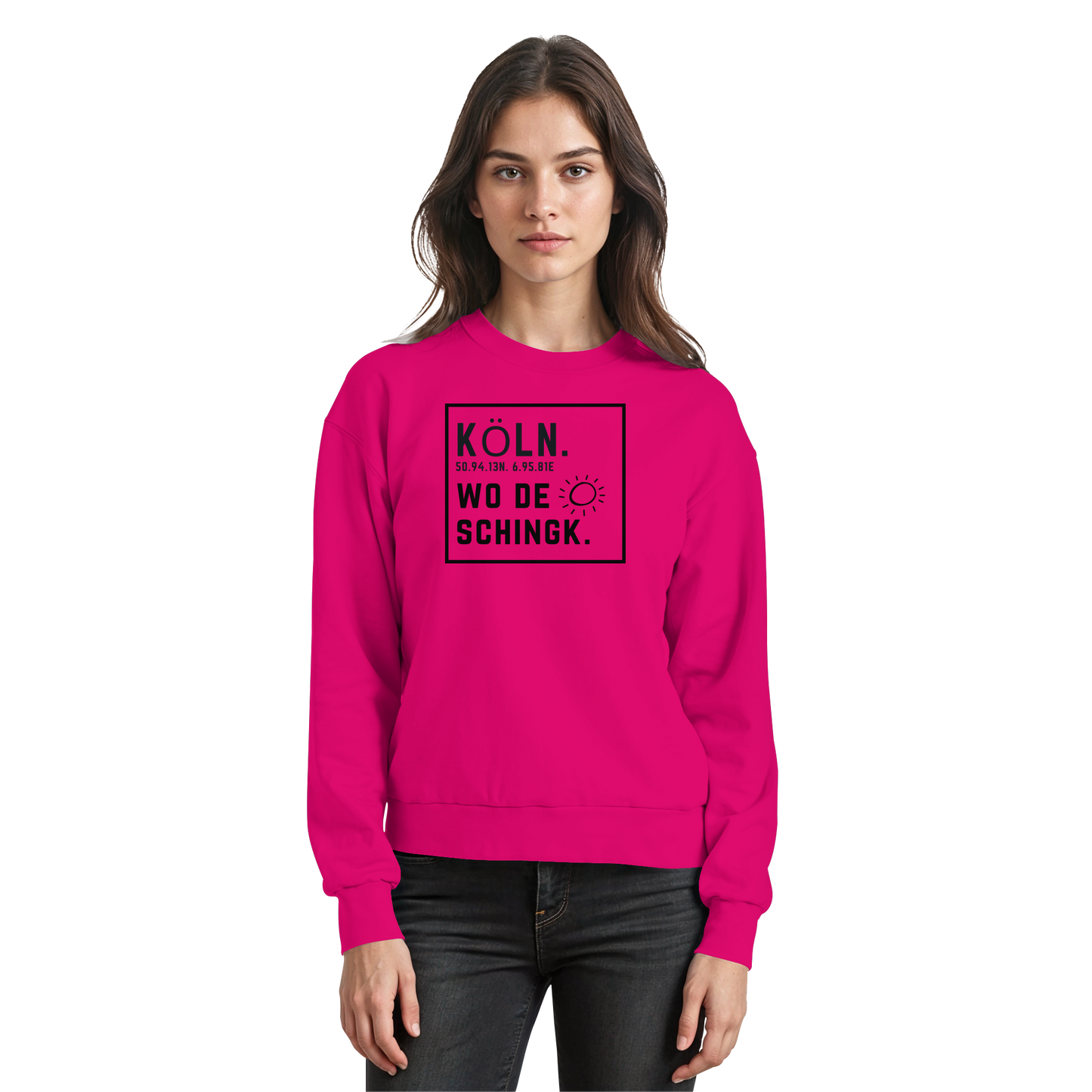 Wo de Sonn schingk - Köln Druck   - Basic Sweatshirt