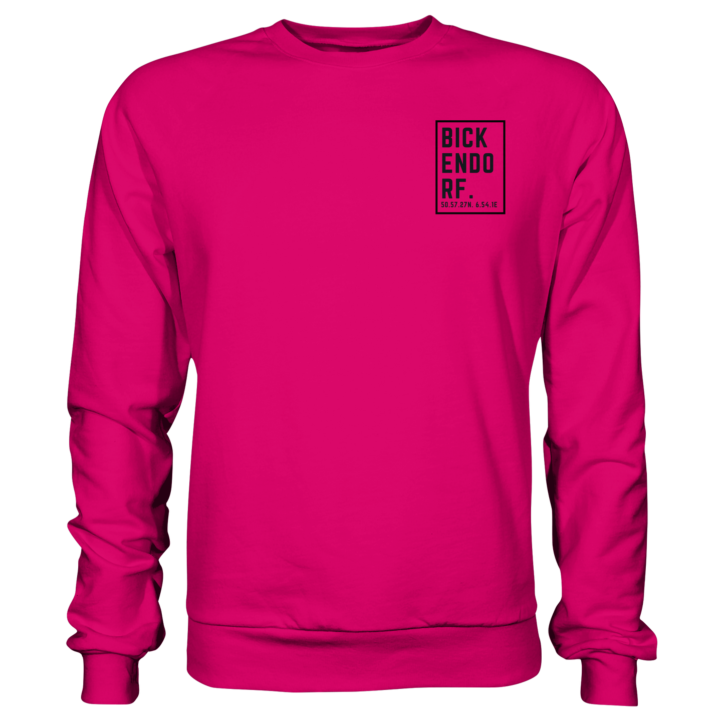 Bickendorf Koordinaten (kleiner Druck auf der Brust) - Basic Sweatshirt