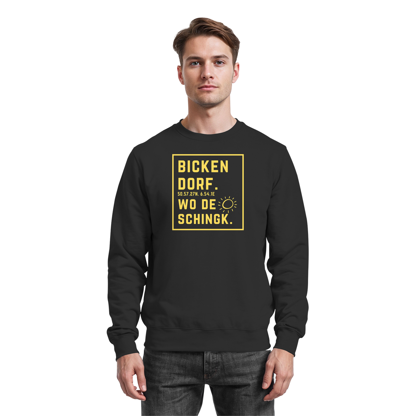 Wo de Sonn schingk - Bickendorf Druck - Basic Sweatshirt