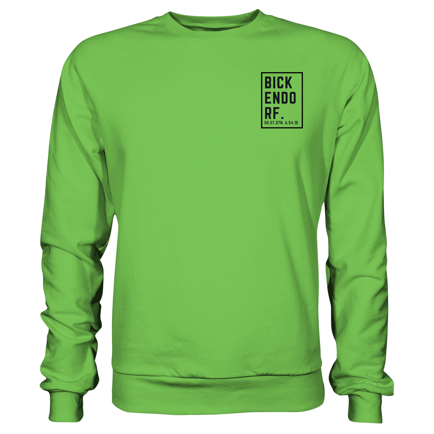 Bickendorf Koordinaten (kleiner Druck auf der Brust) - Basic Sweatshirt