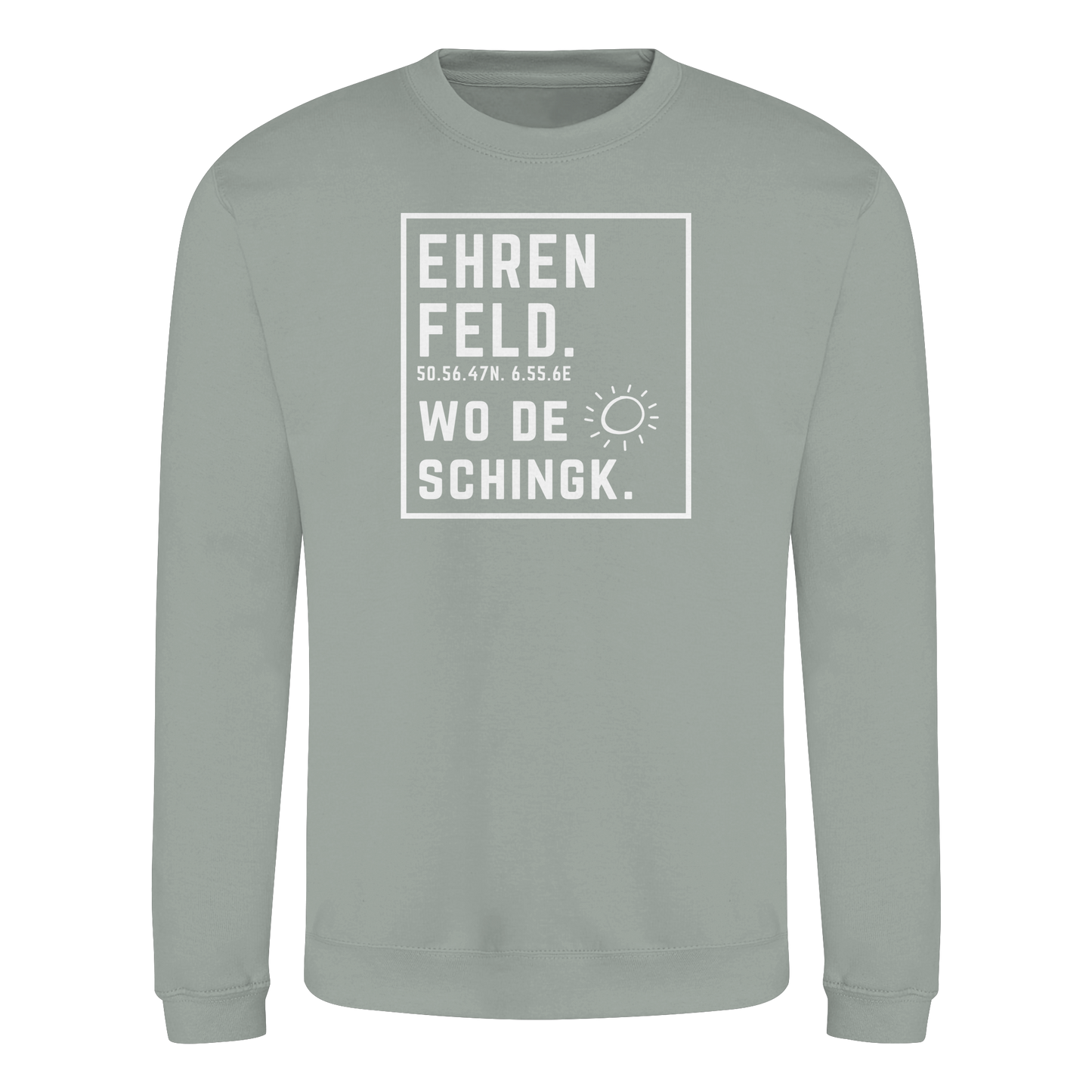 Wo de Sonn schingk - Ehrenfeld Druck - Basic Sweatshirt