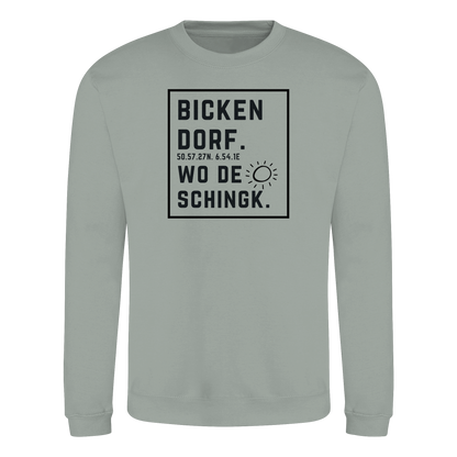 Wo de Sonn schingk - Bickendorf Druck  - Basic Sweatshirt