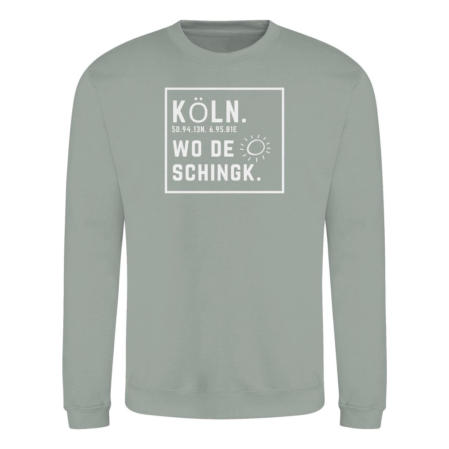 Wo de Sonn schingk - Köln Druck - Basic Sweatshirt