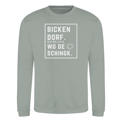 Wo de Sonn schingk - Bickendorf Druck - Basic Sweatshirt