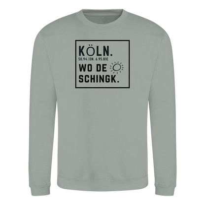 Wo de Sonn schingk - Köln Druck   - Basic Sweatshirt
