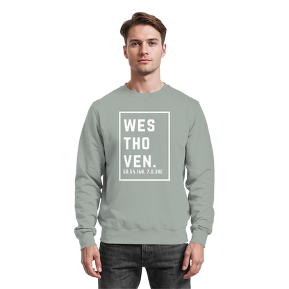 Westhoven Koordinaten (großer Druck auf der Brust) - Basic Sweatshirt