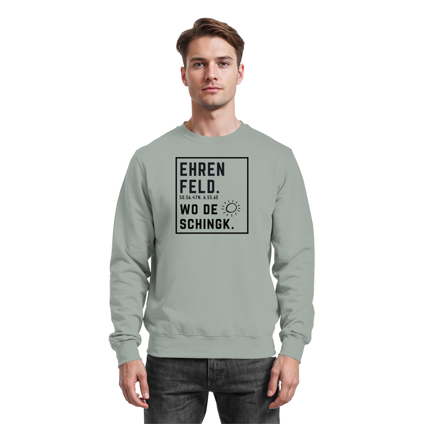 Wo de Sonn schingk - Ehrenfeld Druck  - Basic Sweatshirt