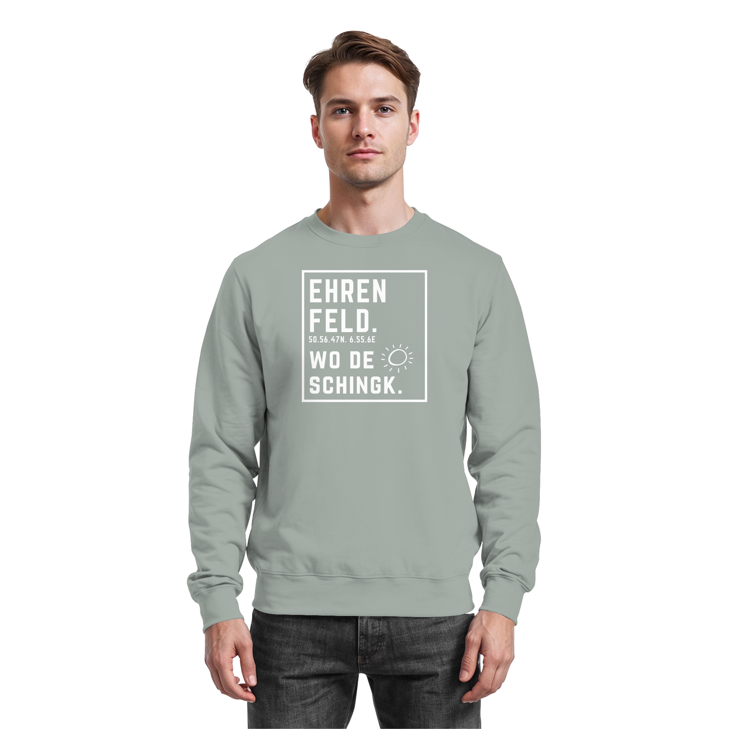 Wo de Sonn schingk - Ehrenfeld Druck - Basic Sweatshirt