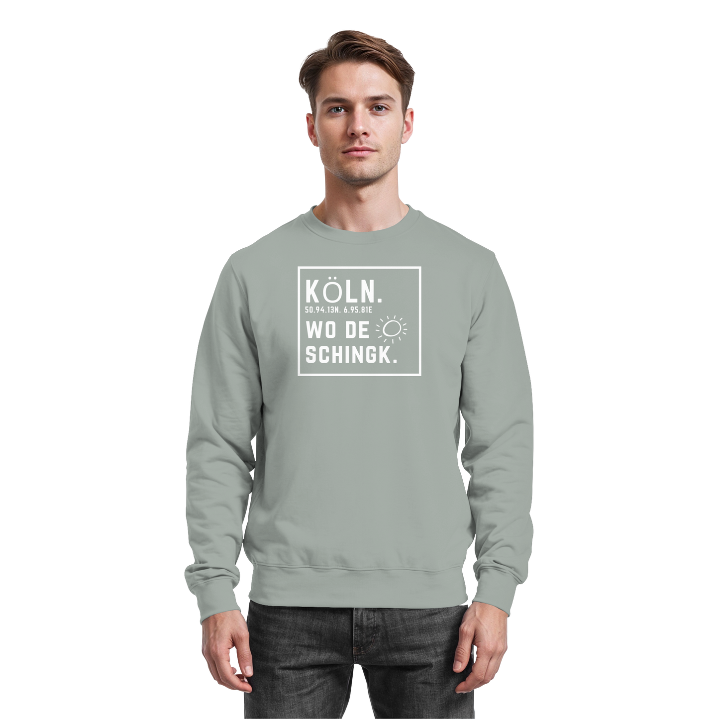 Wo de Sonn schingk - Köln Druck - Basic Sweatshirt
