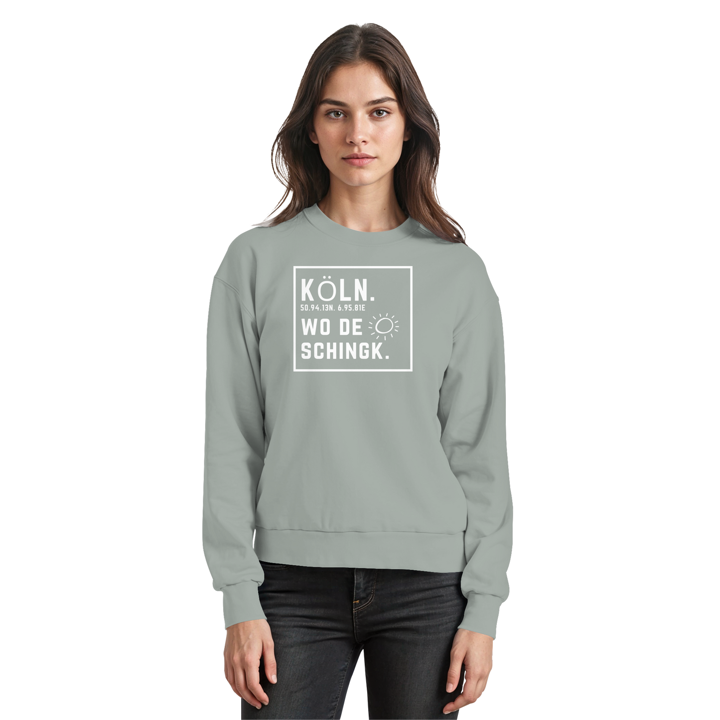 Wo de Sonn schingk - Köln Druck - Basic Sweatshirt