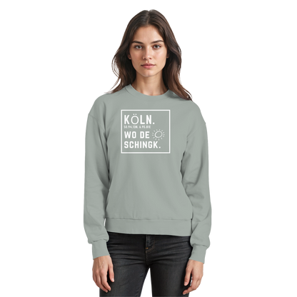 Wo de Sonn schingk - Köln Druck - Basic Sweatshirt