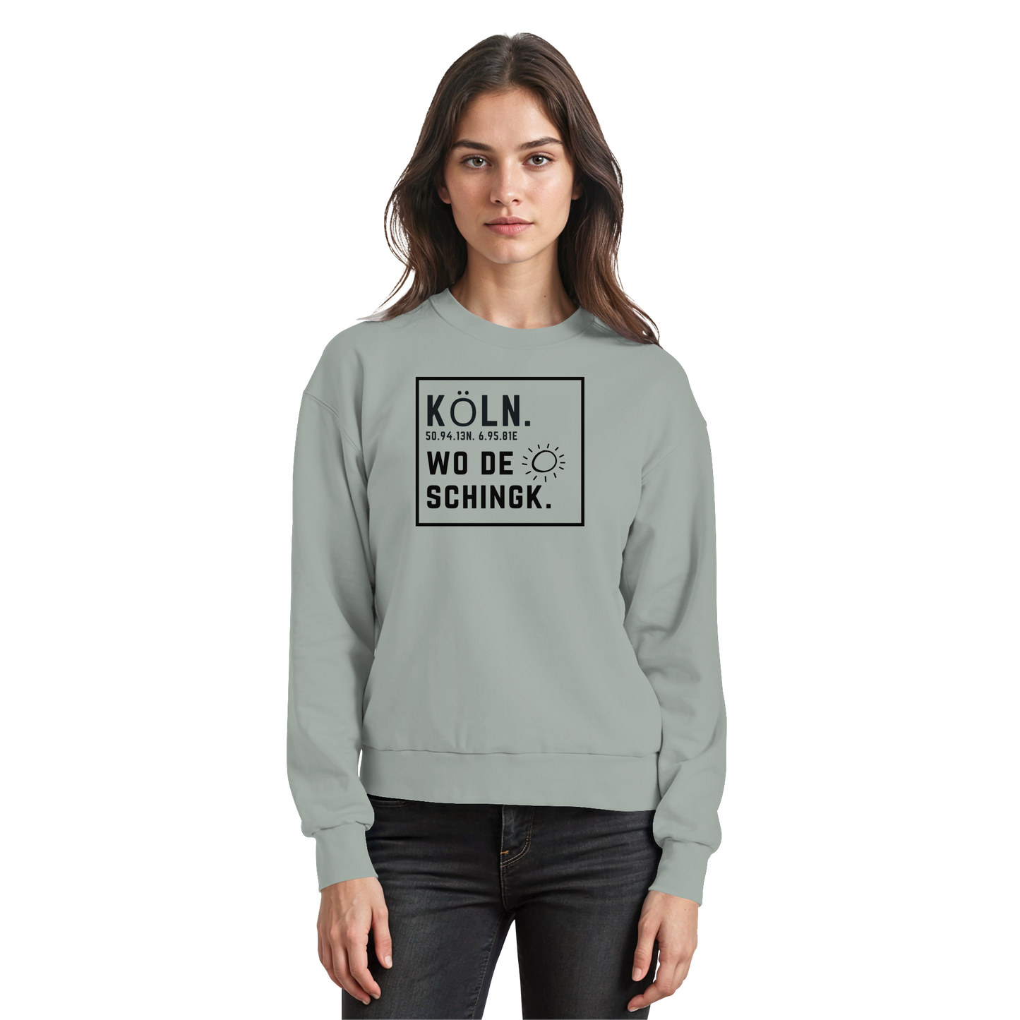 Wo de Sonn schingk - Köln Druck   - Basic Sweatshirt