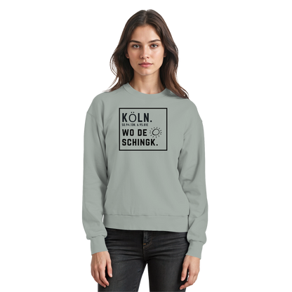 Wo de Sonn schingk - Köln Druck   - Basic Sweatshirt