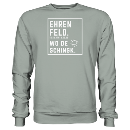 Wo de Sonn schingk - Ehrenfeld Druck - Basic Sweatshirt