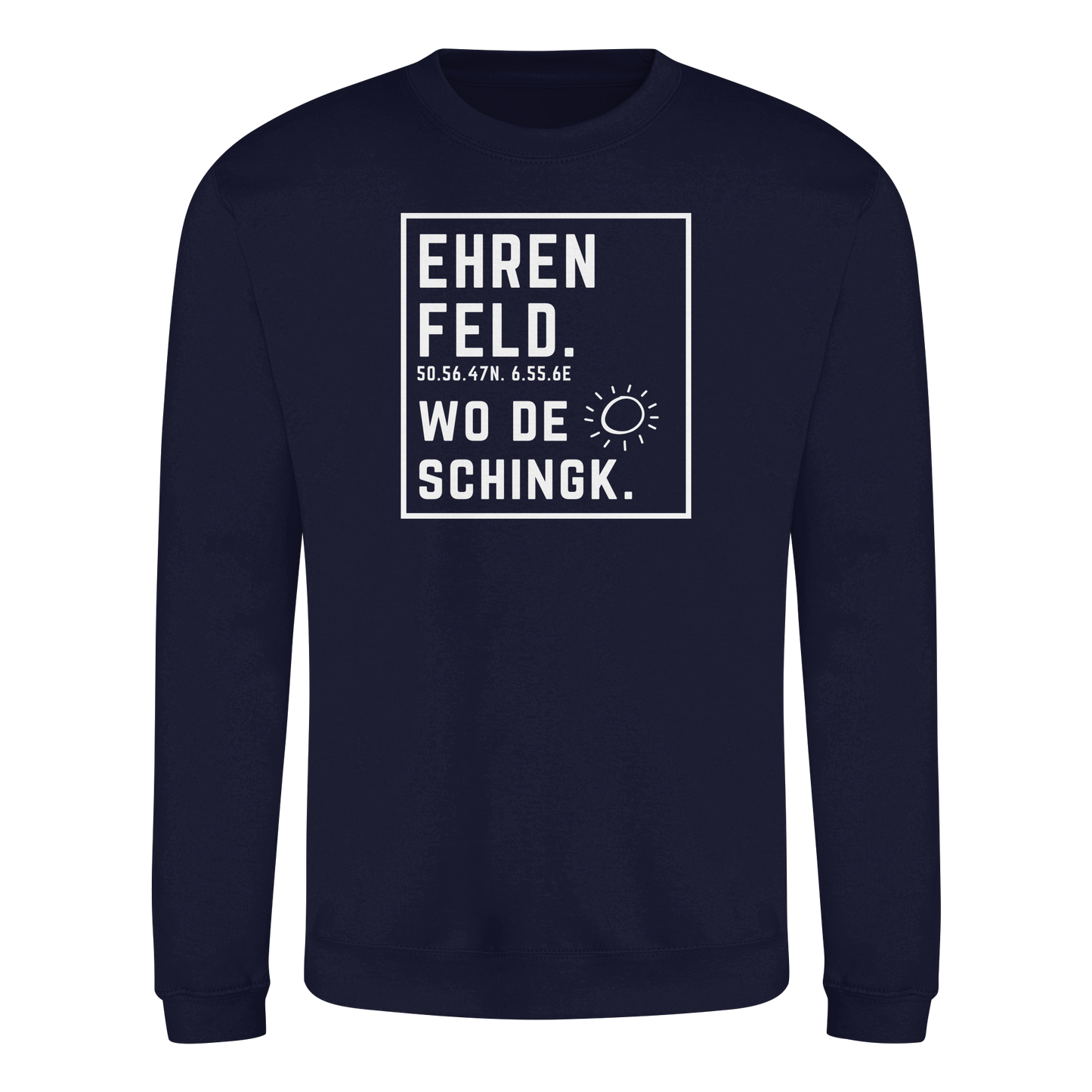 Wo de Sonn schingk - Ehrenfeld Druck - Basic Sweatshirt