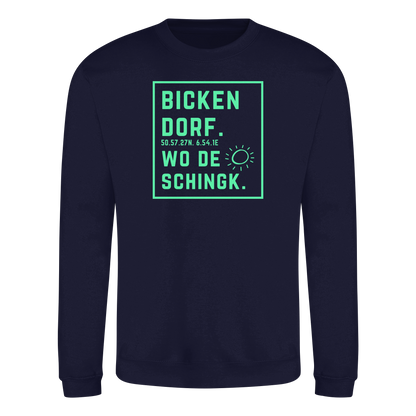 Wo de Sonn schingk - Bickendorf Druck - Basic Sweatshirt