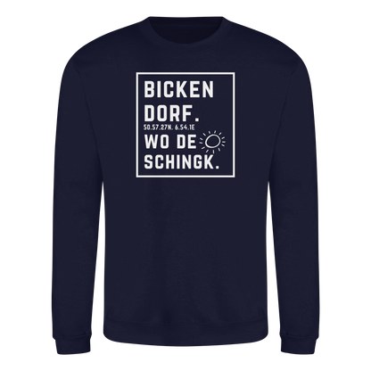 Wo de Sonn schingk - Bickendorf Druck - Basic Sweatshirt