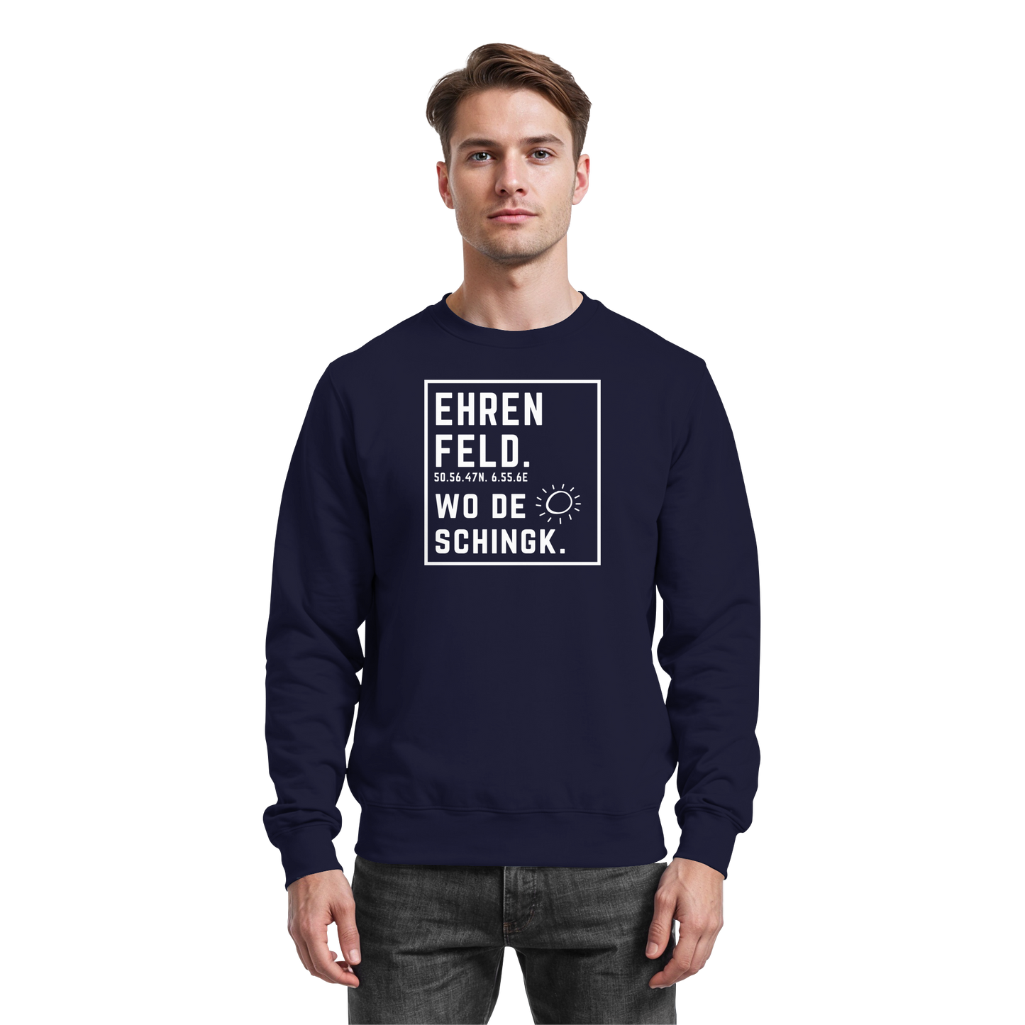 Wo de Sonn schingk - Ehrenfeld Druck - Basic Sweatshirt