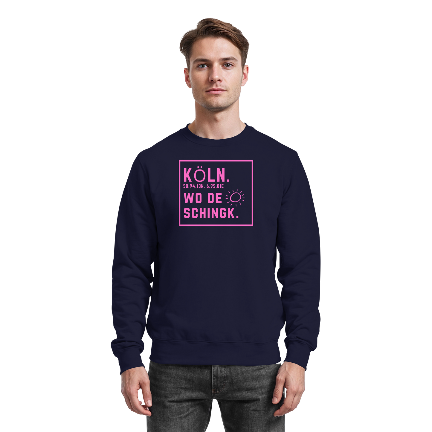 Wo de Sonn schingk - Köln Druck  - Basic Sweatshirt