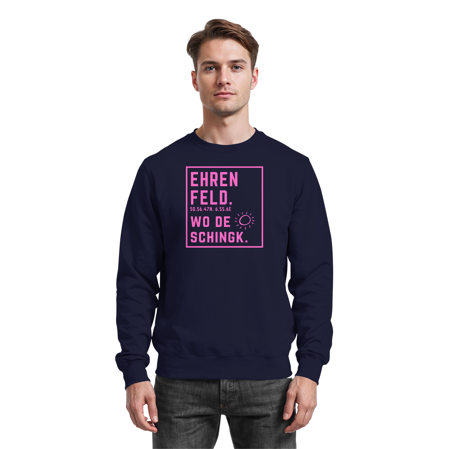 Wo de Sonn schingk - Ehrenfeld Druck   - Basic Sweatshirt