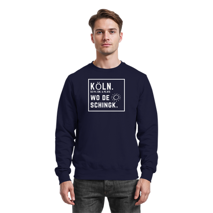 Wo de Sonn schingk - Köln Druck - Basic Sweatshirt