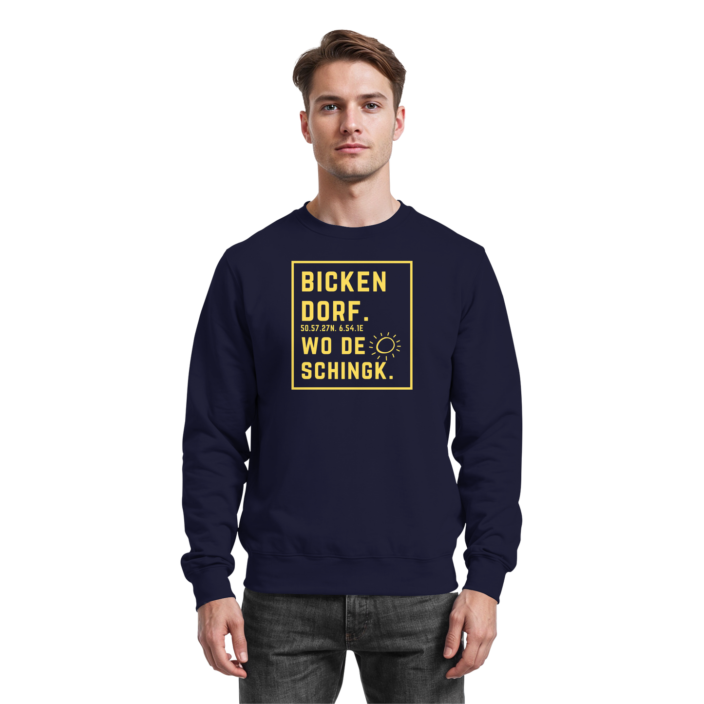 Wo de Sonn schingk - Bickendorf Druck - Basic Sweatshirt