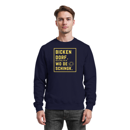 Wo de Sonn schingk - Bickendorf Druck - Basic Sweatshirt