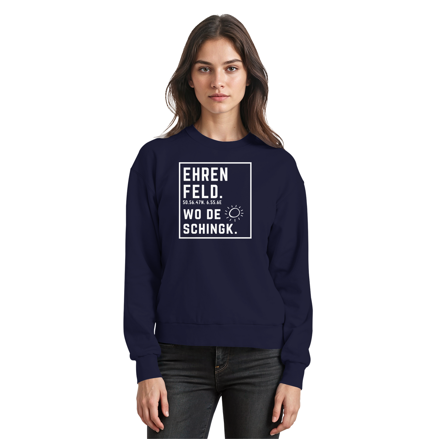 Wo de Sonn schingk - Ehrenfeld Druck - Basic Sweatshirt