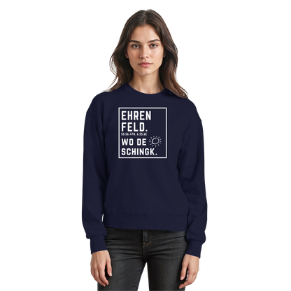 Wo de Sonn schingk - Ehrenfeld Druck - Basic Sweatshirt