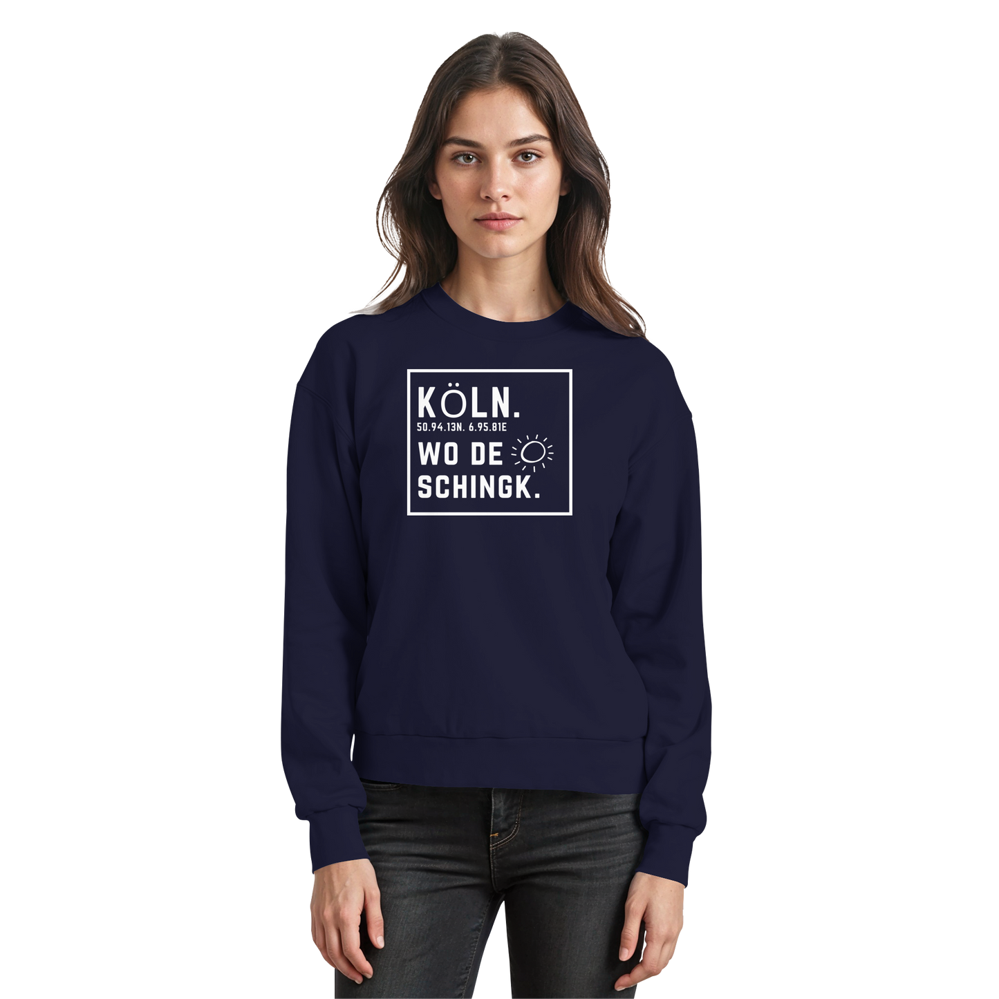 Wo de Sonn schingk - Köln Druck - Basic Sweatshirt