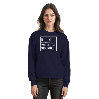 Wo de Sonn schingk - Köln Druck - Basic Sweatshirt