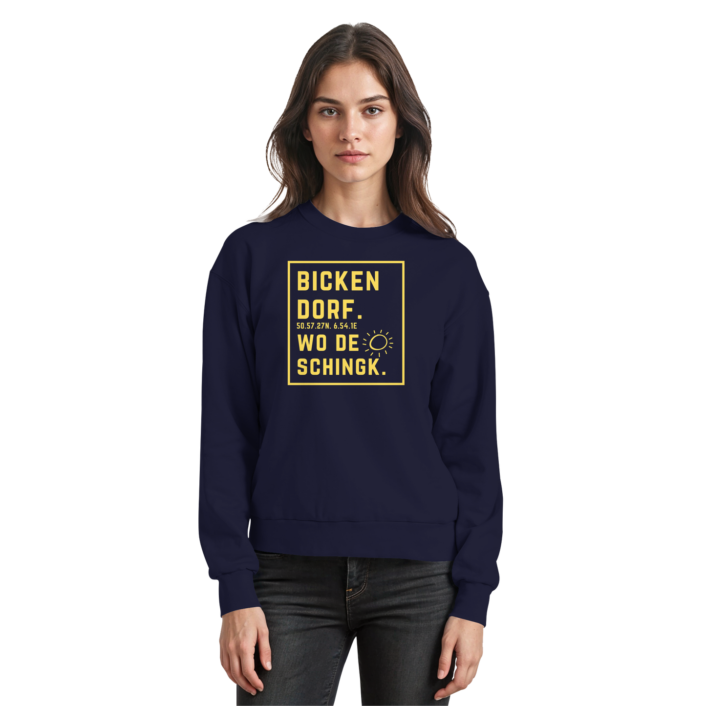 Wo de Sonn schingk - Bickendorf Druck - Basic Sweatshirt