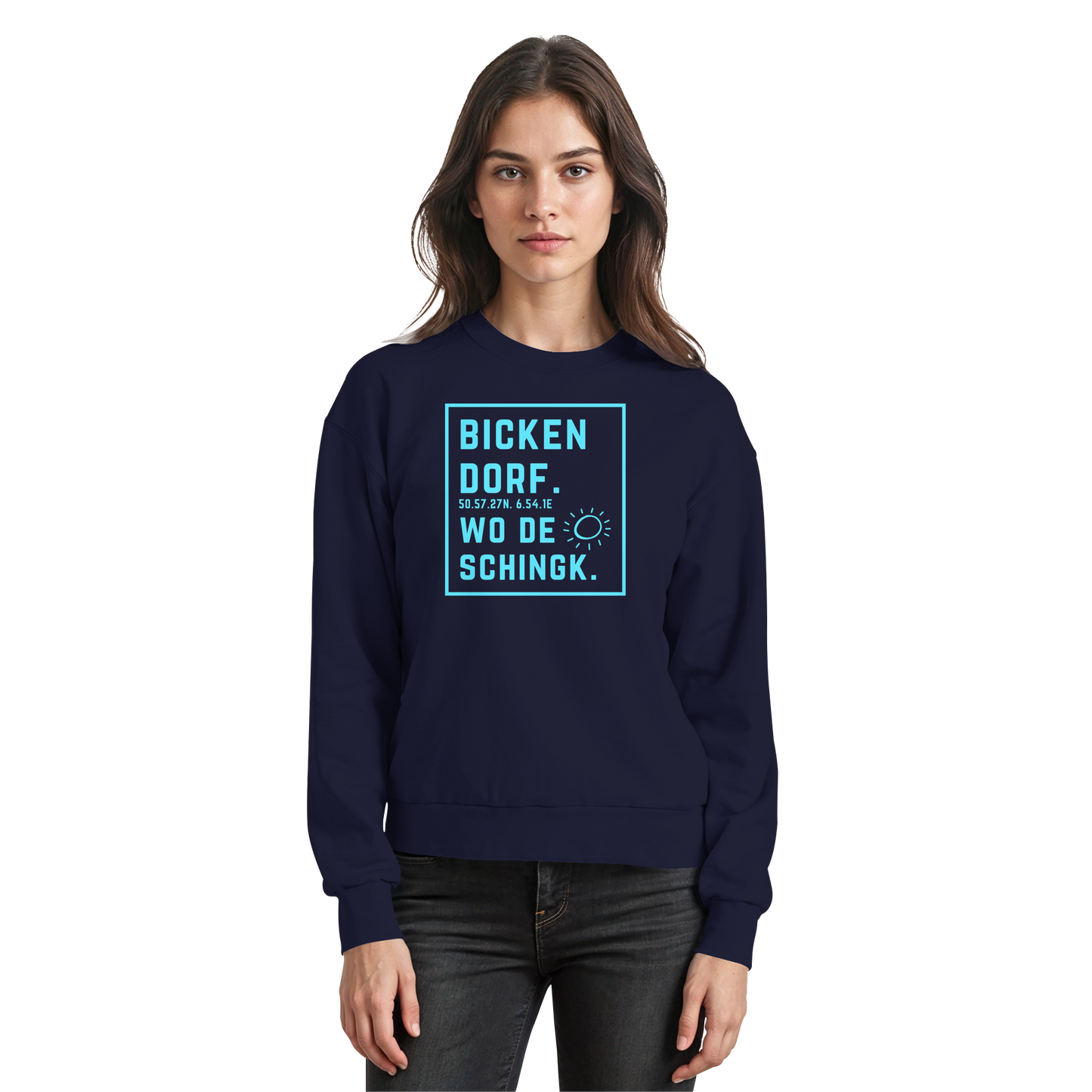 Wo de Sonn schingk - Bickendorf Druck - Basic Sweatshirt