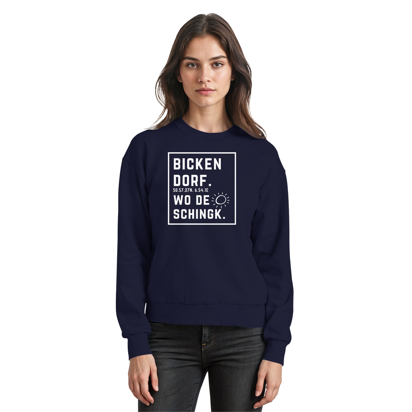 Wo de Sonn schingk - Bickendorf Druck - Basic Sweatshirt
