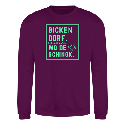 Wo de Sonn schingk - Bickendorf Druck - Basic Sweatshirt